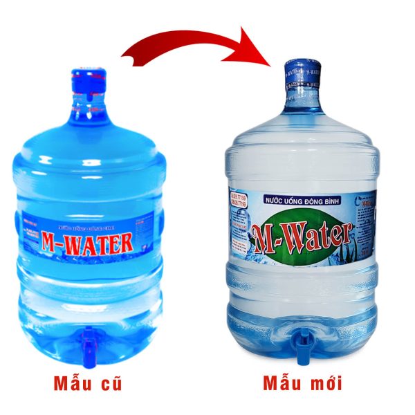 Nước uống đóng bình tinh khiết M-Water 20l giá rẻ