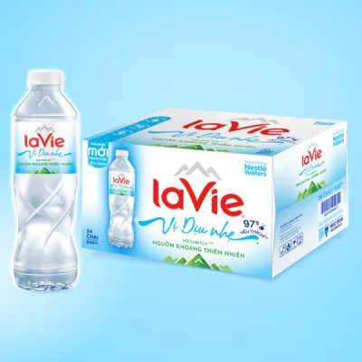 Thùng nước suối LaVie 500ml Vị dịu nhẹ