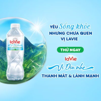 Thùng nước suối LaVie 500ml Vị dịu nhẹ