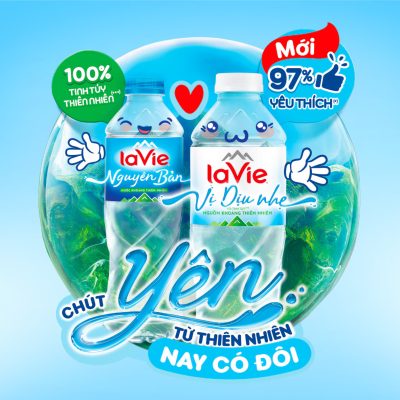 Thùng nước suối LaVie 500ml Vị dịu nhẹ