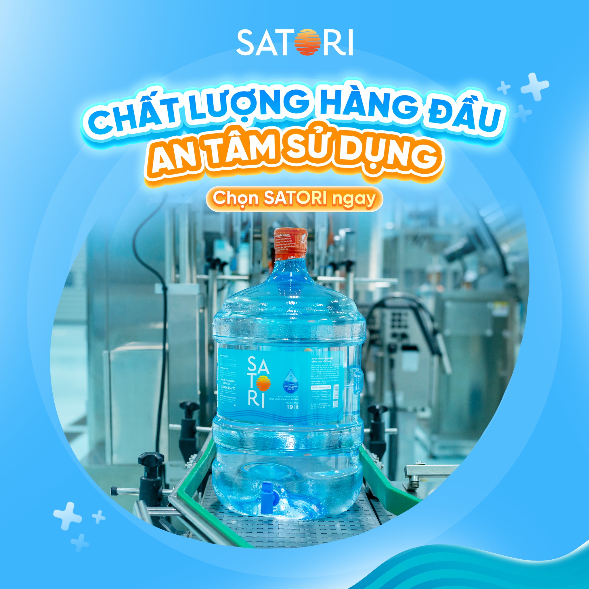 Nước uống Satori - Chất lượng hàng đầu, an tâm sử dụng