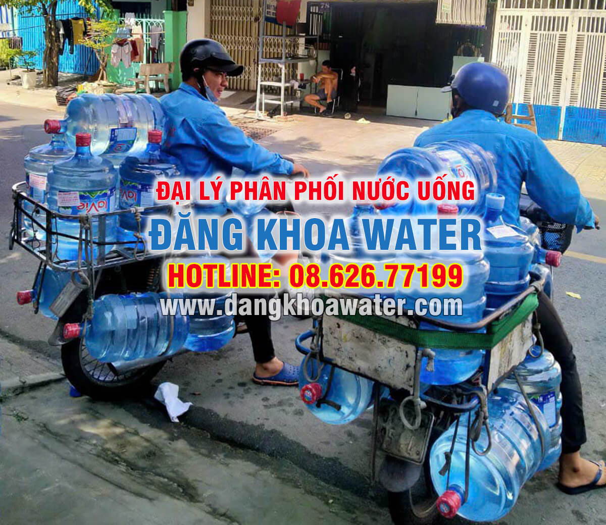 Dịch vụ giao nước bình 20L tận nhà quận 4 của Đăng Khoa Water