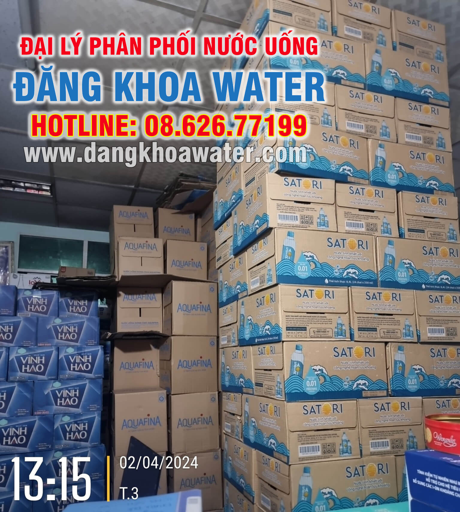 Đại lý phân phối nước Satori đóng chai sỉ và lẻ giá rẻ - Đăng Khoa Water