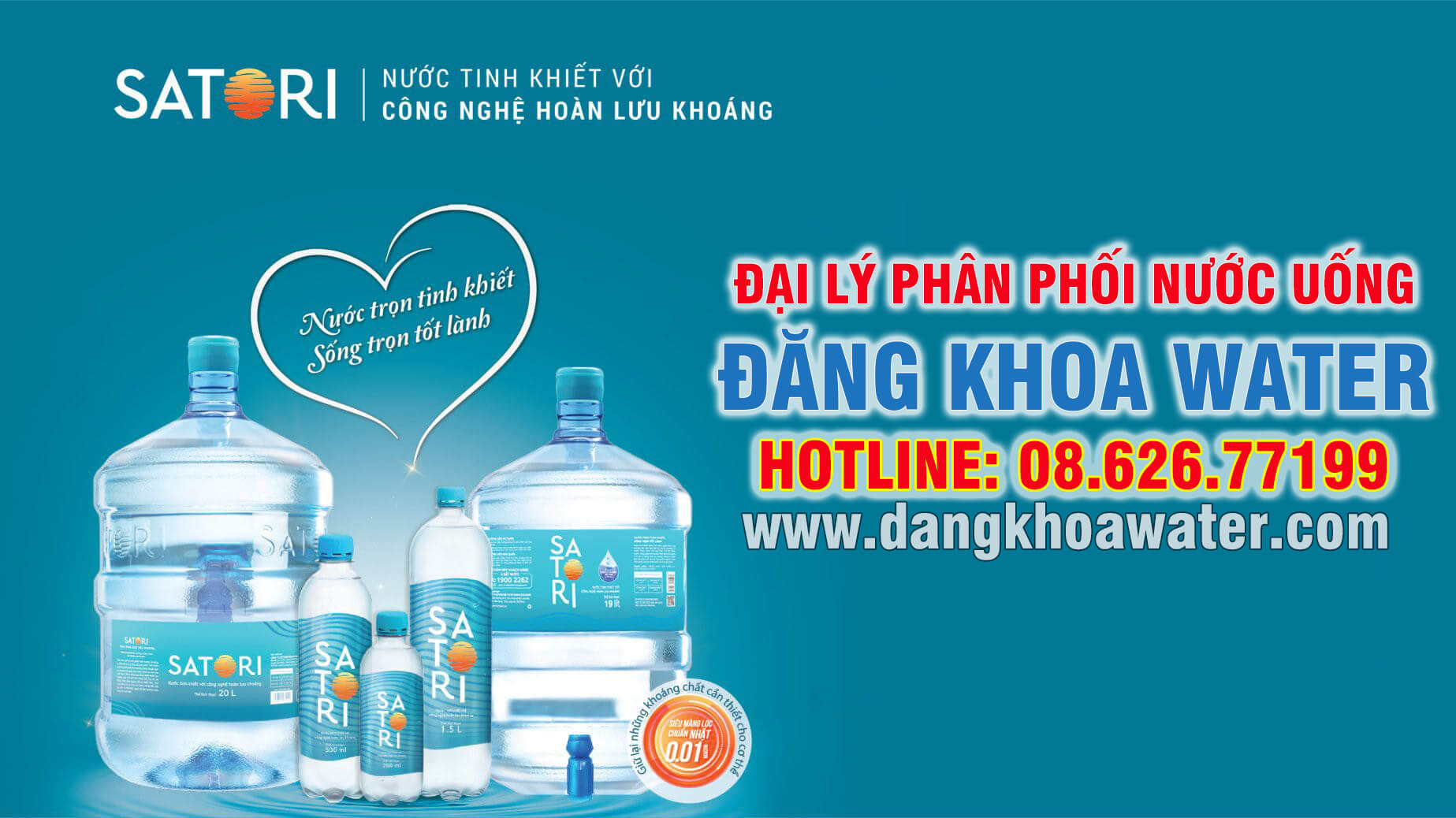 Đại lý nước Satori chính hãng ở quận 11 gần đây - Đăng Khoa Water