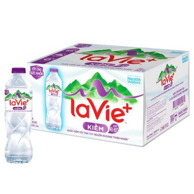 La Vie+ Kiềm 500ml (Thùng 24 chai) | La Vie+ Kiềm có khoáng thiên nhiên