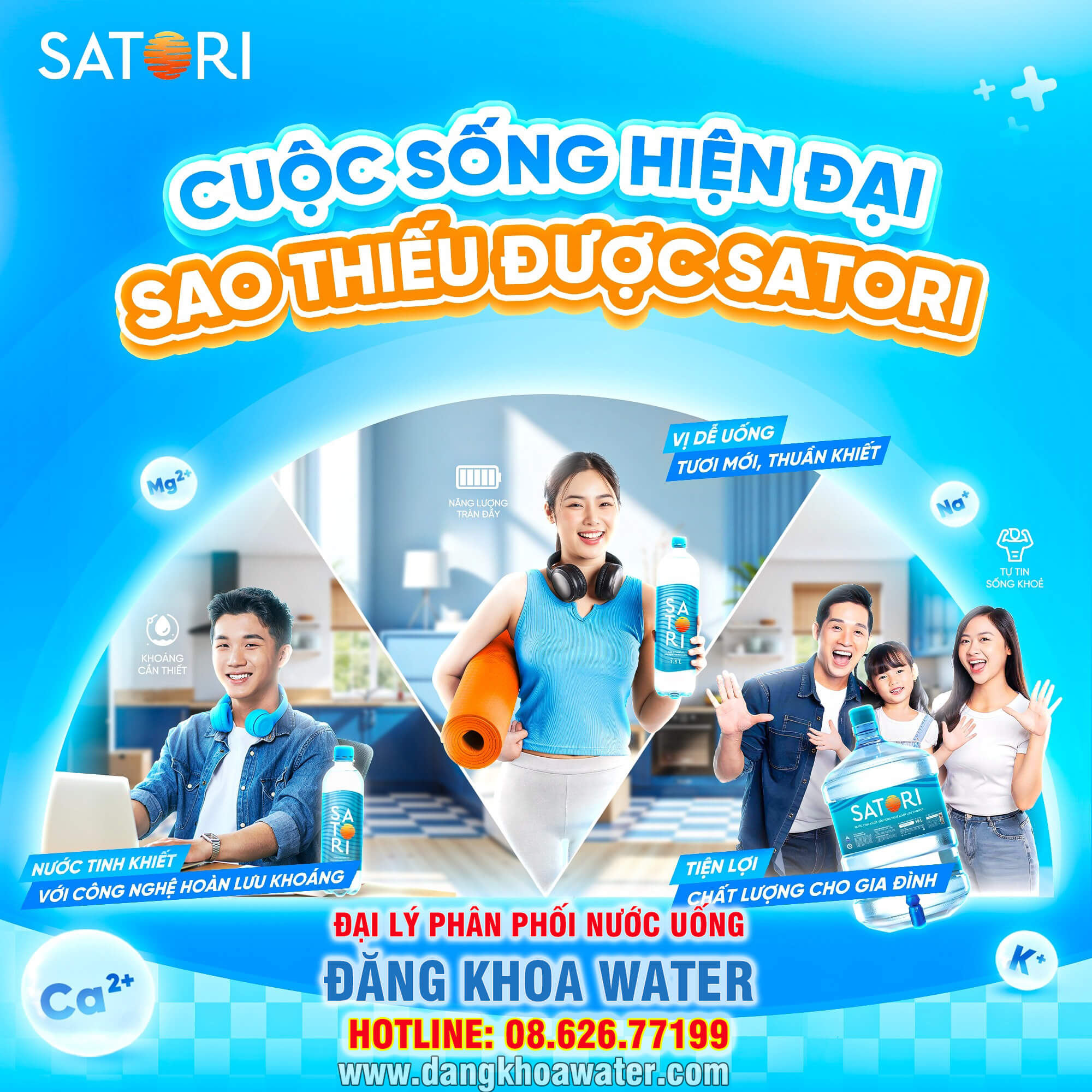 Đại lý đổi nước bình Satori - Đăng Khoa Water